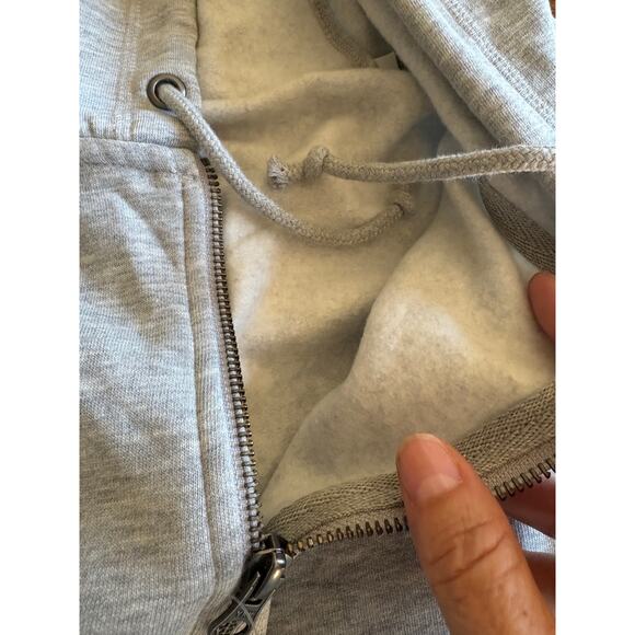 NWT Vizzy Hard Seltzer Unisex Hoodie Fleece Zip Jacket Heather Gray MED - Picture 4 of 10